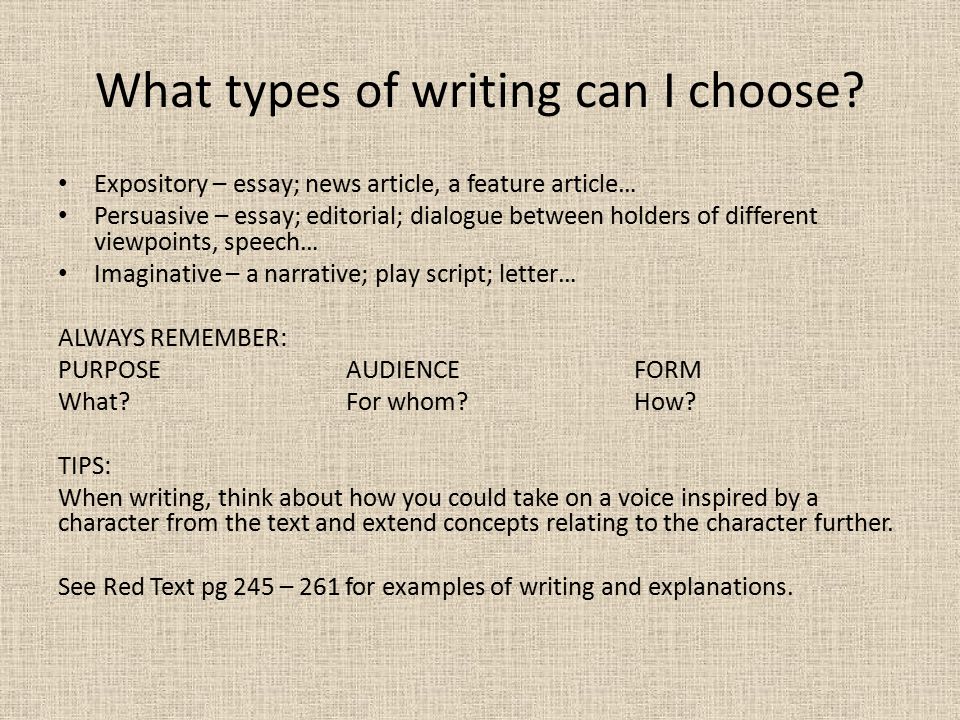 5 Different Types of Essays